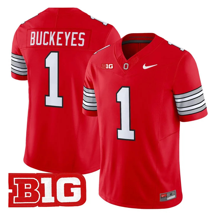 Men's Ohio State Buckeyes 2026 Tunnel Vision Vapor Limited Jersey red 1 Buckeyes