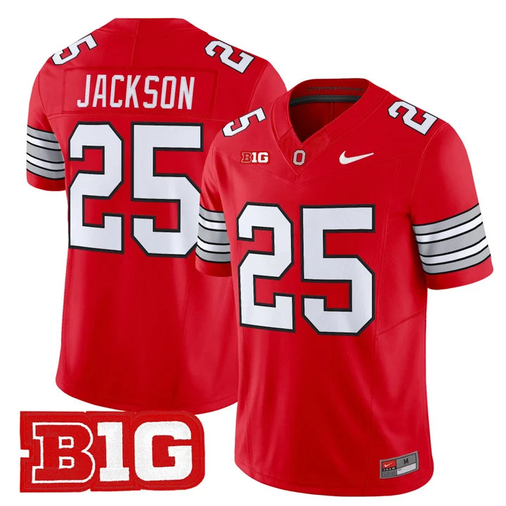 Men's Ohio State Buckeyes 2026 Tunnel Vision Vapor Limited Jersey red 25 Bo Jackson