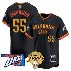 Men's Oklahoma City Thunder Baseball Jersey - Final Patch - All Stitched Isaiah Hartenstein - 55 #