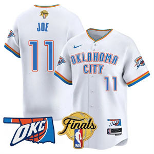 Men's Oklahoma City Thunder Baseball Jersey - Final Patch - All Stitched Isaiah Joe -    11