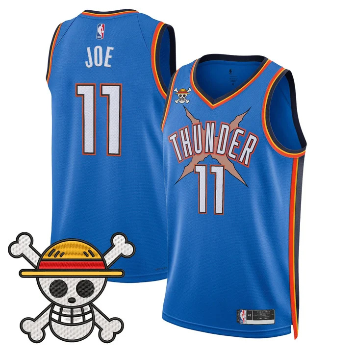Men's Oklahoma City Thunder x One Piece Swingman Jersey 11 Isaiah Joe