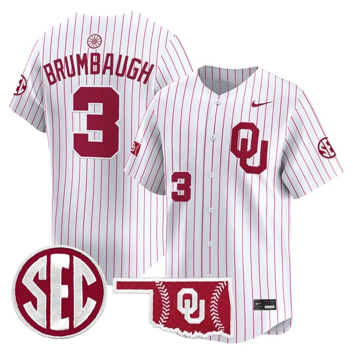 Men's Oklahoma Sooners 2026 Vapor Premier Limited Jersey #3 CAYDEN BRUMBAUGH