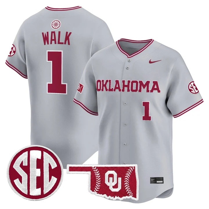 Men's Oklahoma Sooners 2026 Vapor Premier Limited Jersey GRAY  #1 JASON WALK