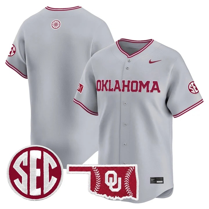 Men's Oklahoma Sooners 2026 Vapor Premier Limited Jersey GRAY BLANK