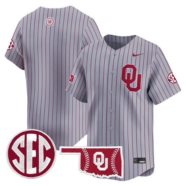 Men's Oklahoma Sooners 2026 Vapor Premier Limited Jersey GRAY2 BLANK