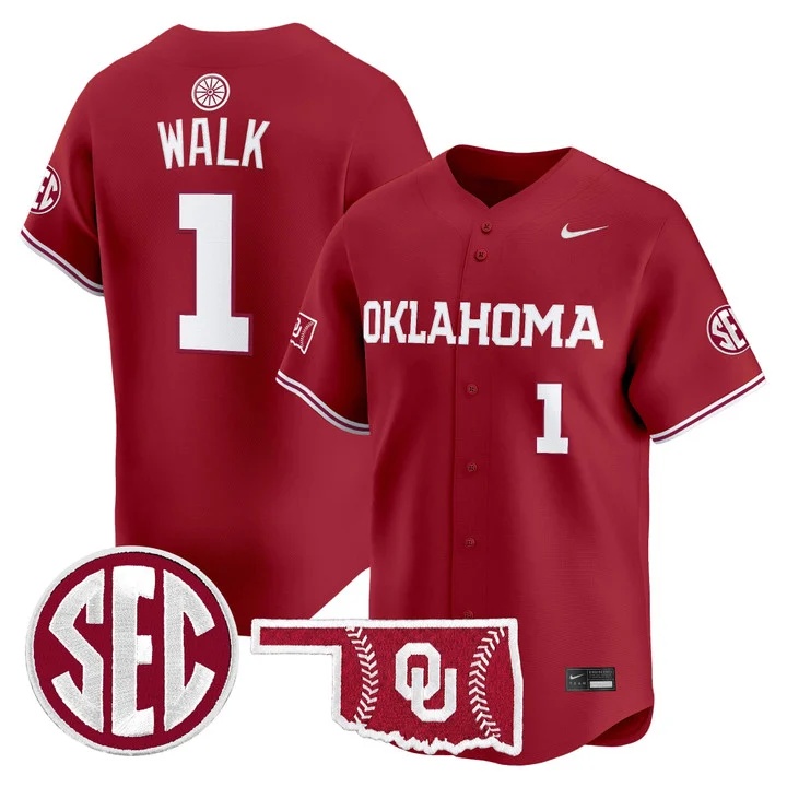 Men's Oklahoma Sooners 2026 Vapor Premier Limited Jersey RED #1 JASON WALK