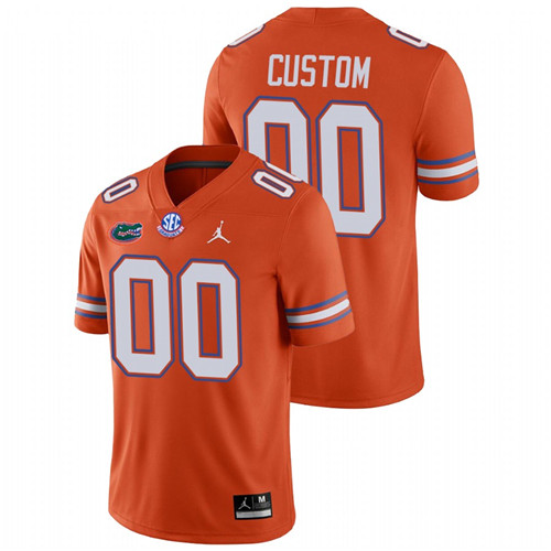 Men's Orange Florida Gators Custom College Football Alternate Game Jersey
