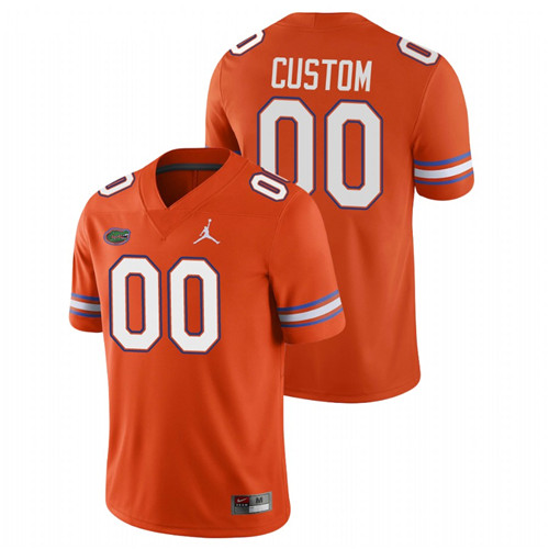 Men's Orange Florida Gators Custom Game College Football Jersey
