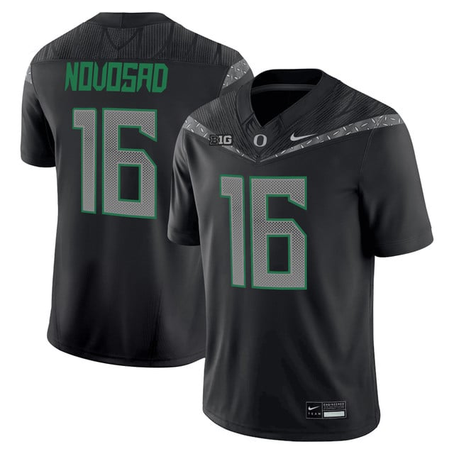 Men's Oregon Ducks 2025 Vapor Limited Jersey V2 #16 Austin Novosad