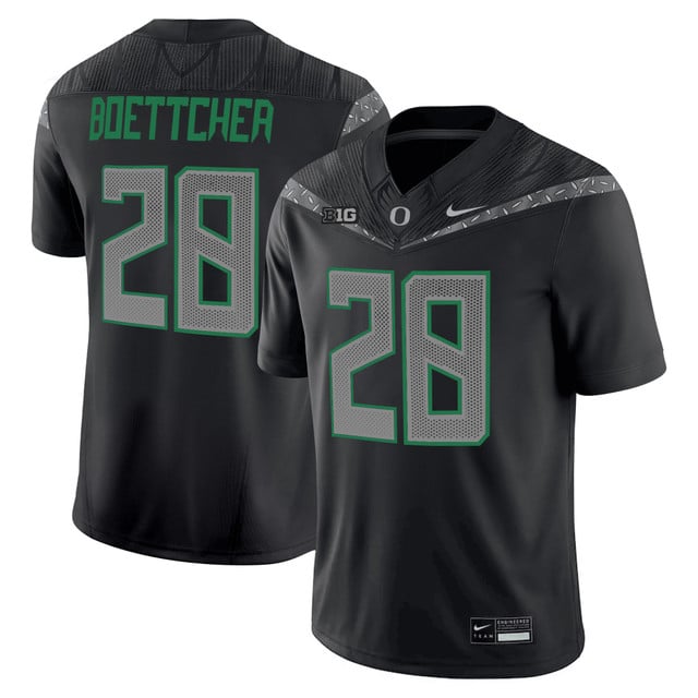 Men's Oregon Ducks 2025 Vapor Limited Jersey V2 #28 Bryce Boettcher