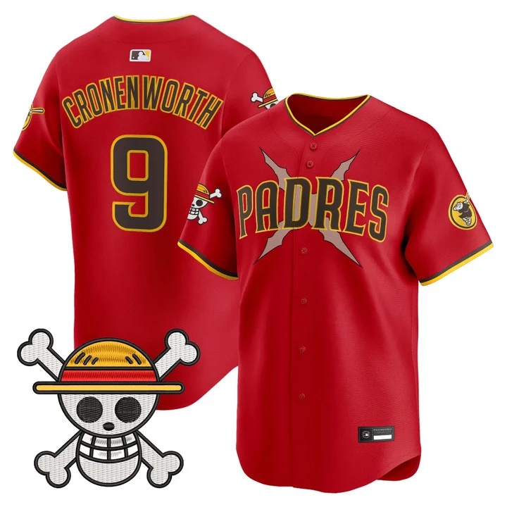 Men's Padres x One Piece Vapor Premier Limited Jersey #9 Jake Cronenworth