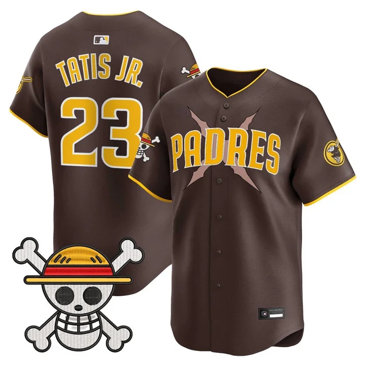 Men's Padres x One Piece Vapor Premier Limited Jersey brown #23 Fernando Tatis Jr.