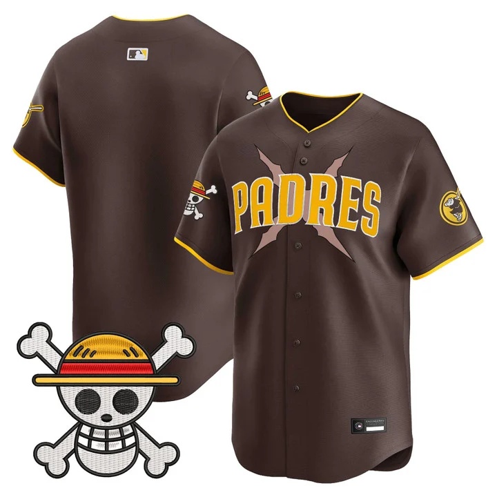 Men's Padres x One Piece Vapor Premier Limited Jersey brown blank