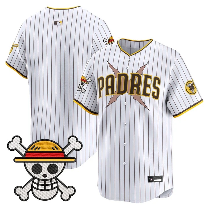Men's Padres x One Piece Vapor Premier Limited Jersey white blank