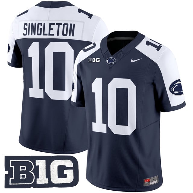 Men's Penn State Nittany Lions 2025 Vapor Limited Jersey #10 Nicholas Singleton