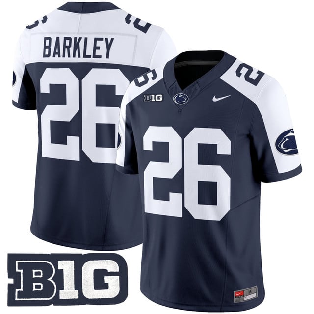 Men's Penn State Nittany Lions 2025 Vapor Limited Jersey #26 Saquon Barkley