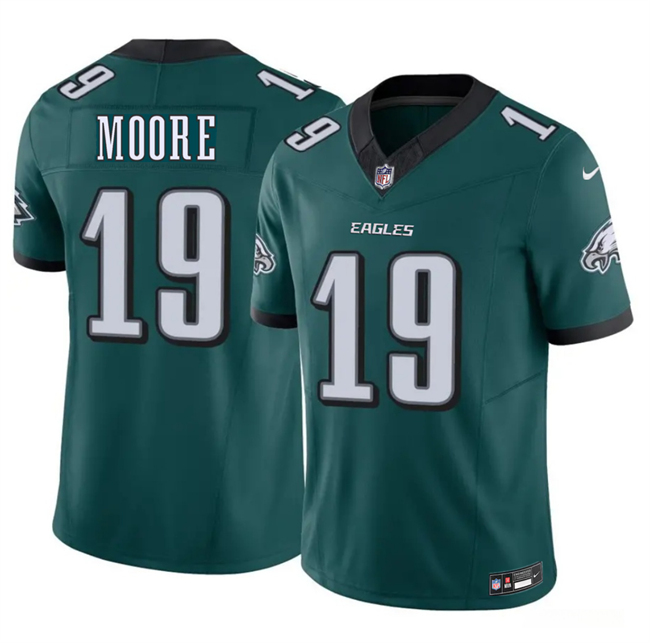 Men's Philadelphia Eagles #19 Elijah Moore Green 2026 F.U.S.E. Vapor Untouchable Limited Football Stitched Jersey