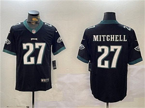 Men's Philadelphia Eagles #27 Quinyon Mitchell Black Vapor Untouchable Limited Football Stitched Jersey