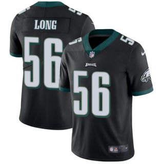 Men's Philadelphia Eagles #56 Chris Long Black Nike Vapor Limited Jersey