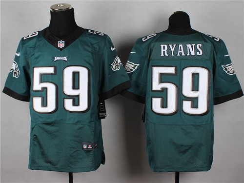 Men's Philadelphia Eagles #59 DeMeco Ryans 2014 Green Nik Elite Jersey
