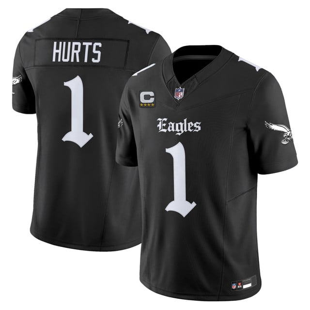 Men's Philadelphia Eagles 'Gothic Philly Edition' Vapor Limited Jersey #1 Jalen Hurts