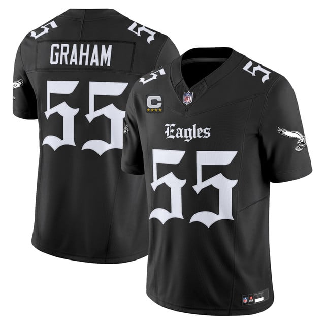 Men's Philadelphia Eagles 'Gothic Philly Edition' Vapor Limited Jersey #55 Brandon Graham