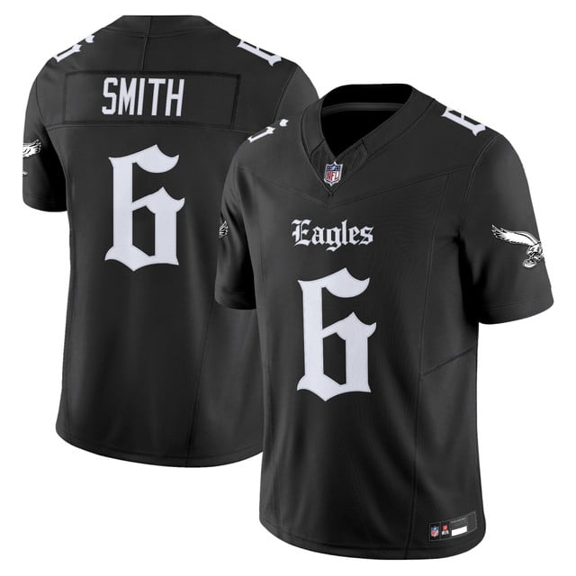Men's Philadelphia Eagles 'Gothic Philly Edition' Vapor Limited Jersey #6 DeVonta Smith