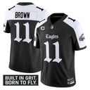 Men's Philadelphia Eagles 'Gothic Philly Edition' Vapor Limited Jersey V2 - All Stitched Alternate A.J. Brown
