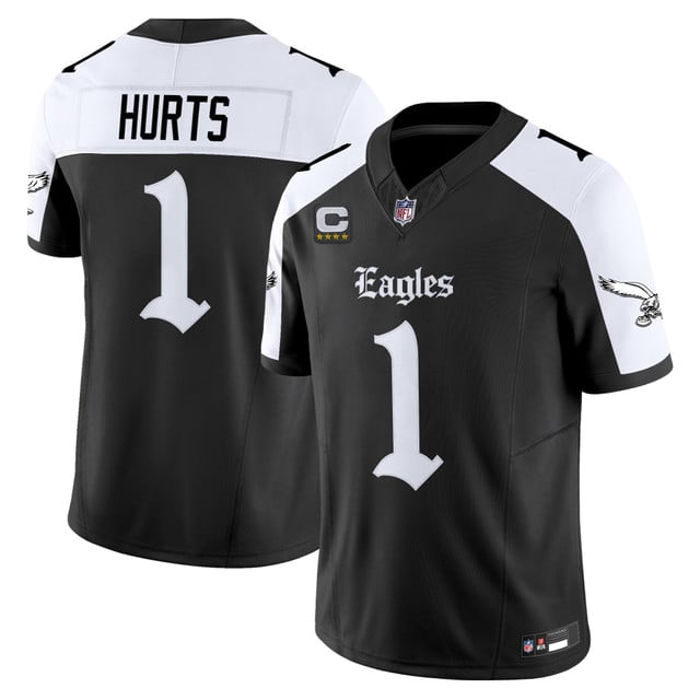 Men's Philadelphia Eagles 'Gothic Philly Edition' Vapor Limited Jersey alternate #1 Jalen Hurts
