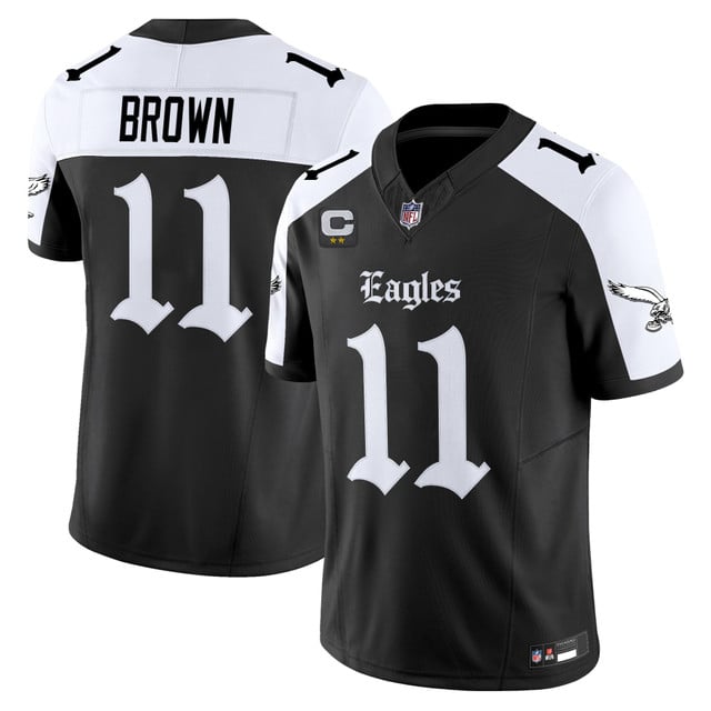 Men's Philadelphia Eagles 'Gothic Philly Edition' Vapor Limited Jersey alternate #11 A.J. Brown