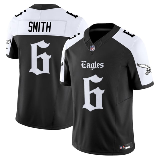 Men's Philadelphia Eagles 'Gothic Philly Edition' Vapor Limited Jersey alternate #6 DeVonta Smith