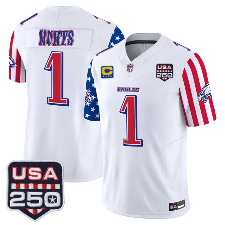 Men's Philadelphia Eagles America 250 Edition Vapor Limited Jersey #1 JALEN HURTS
