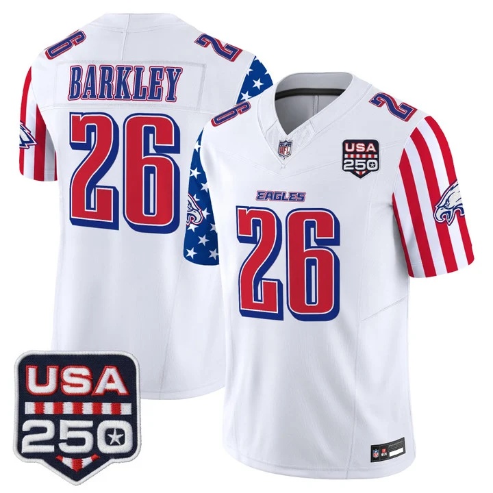 Men's Philadelphia Eagles America 250 Edition Vapor Limited Jersey #26 SAQUON BARKLEY