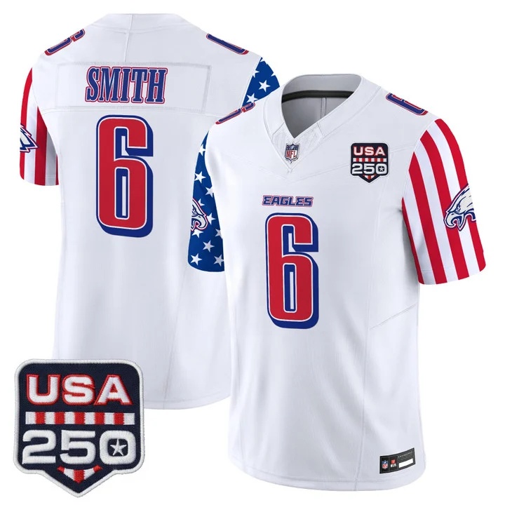 Men's Philadelphia Eagles America 250 Edition Vapor Limited Jersey #6 DEVONTA SMITH