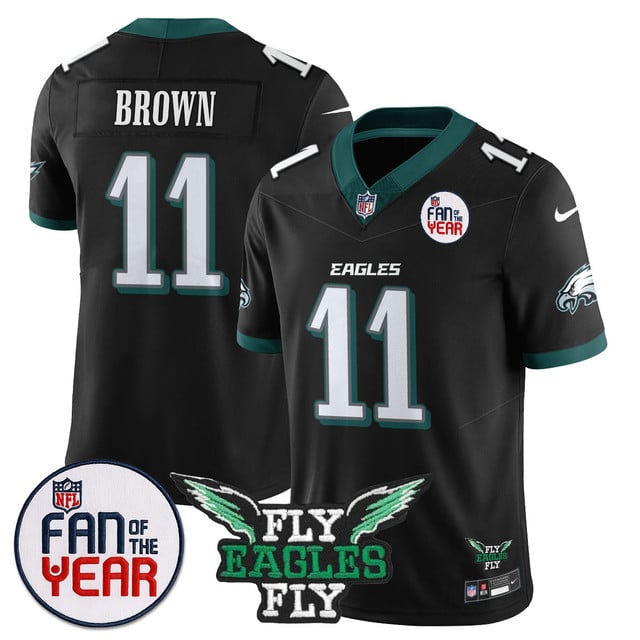 Men's Philadelphia Eagles Fan Of The Year Jersey #11 A.J. Brown
