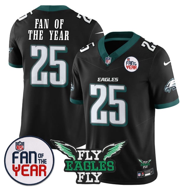 Men's Philadelphia Eagles Fan Of The Year Jersey #25 Fan Of The Year