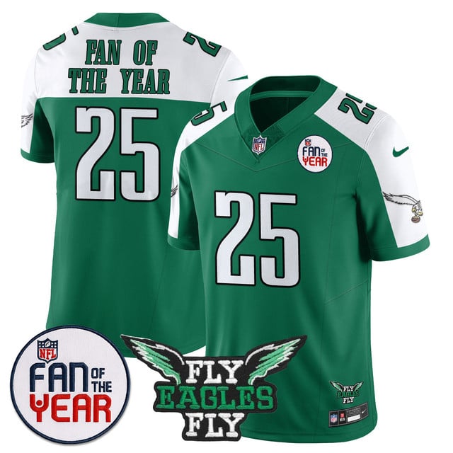 Men's Philadelphia Eagles Fan Of The Year Jersey alternate #25 Fan Of The Year