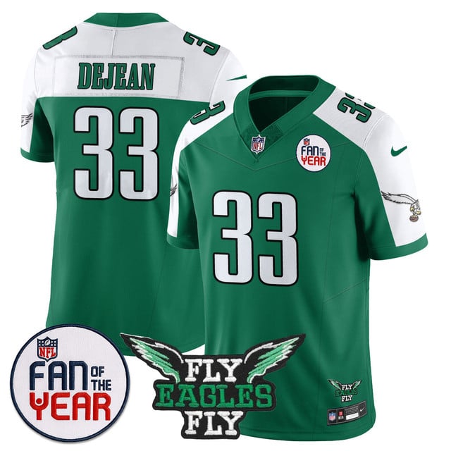 Men's Philadelphia Eagles Fan Of The Year Jersey alternate #33 Cooper DeJean