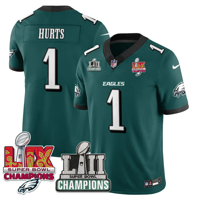 Men's Philadelphia Eagles LII-LIX Super Bowl Champions Vapor Limited Jersey #1 HURTS.webp