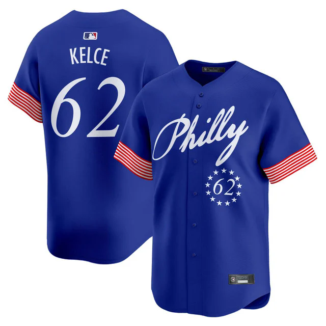 Men's Philadelphia Phillies 2025 Independence Day Jersey V2 #62 jason kelce.webp