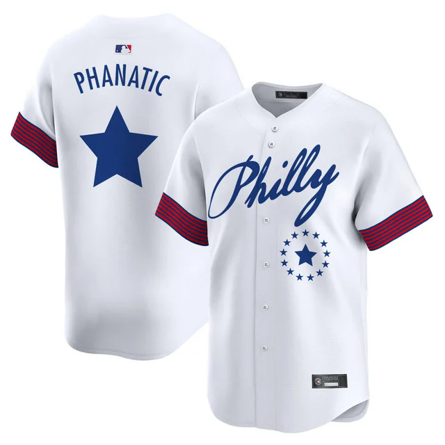 Men's Philadelphia Phillies 2025 Independence Day Jersey V2 white phanatic.webp
