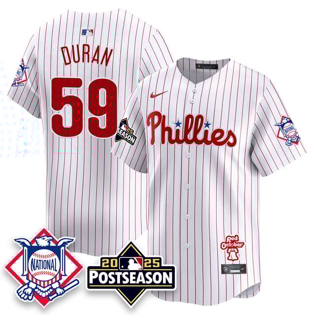 Men's Philadelphia Phillies 2025 Postseason Jersey #59 Jhoan Duran