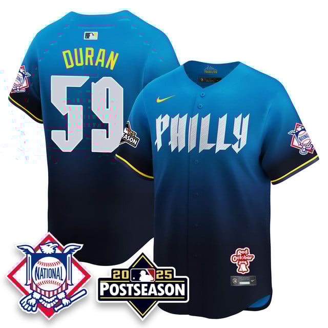 Men's Philadelphia Phillies 2025 Postseason Jersey city connect #59 Jhoan Duran