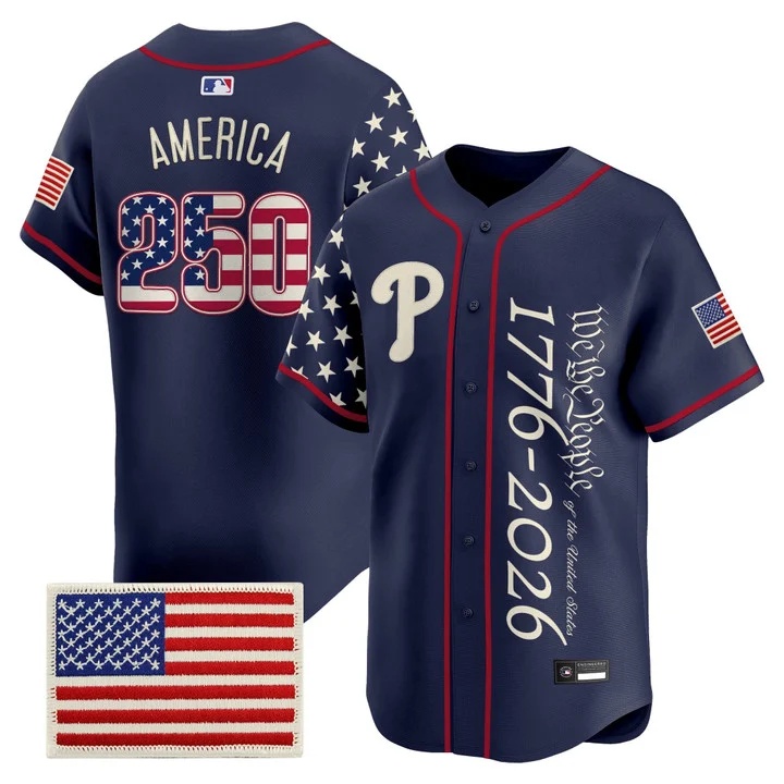 Men's Philadelphia Phillies America 250 Edition Vapor Premier Limited Jersey V2 #250 AMERICA