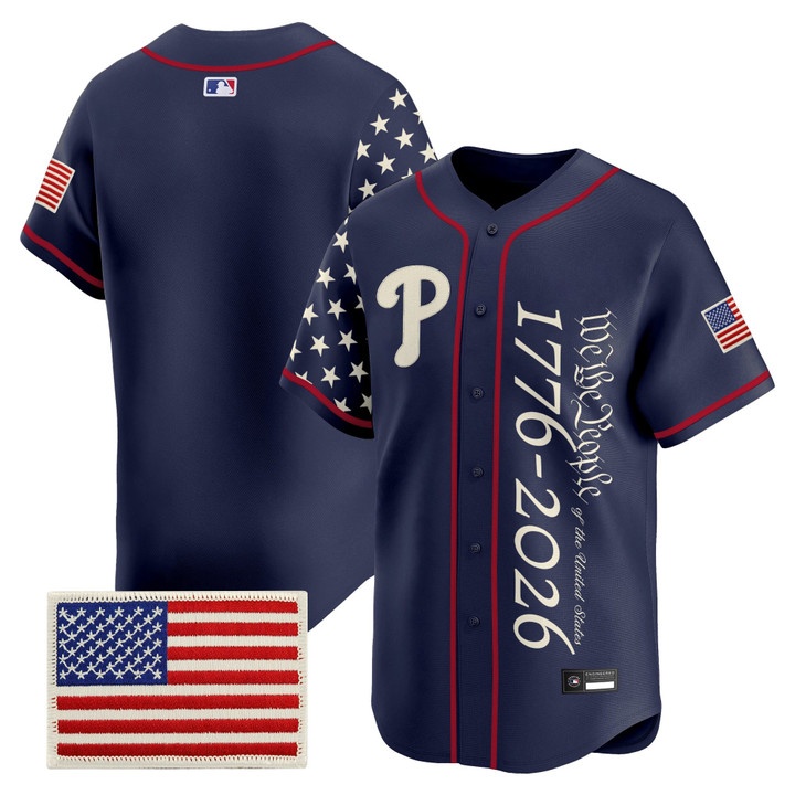 Men's Philadelphia Phillies America 250 Edition Vapor Premier Limited Jersey V2 BLANK