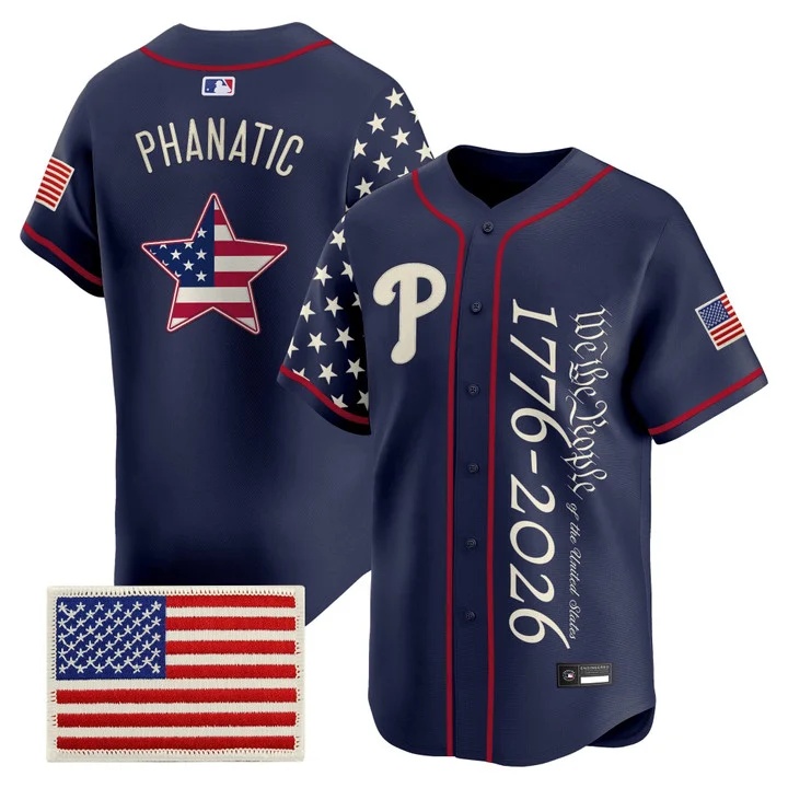 Men's Philadelphia Phillies America 250 Edition Vapor Premier Limited Jersey V2 PHANATIC