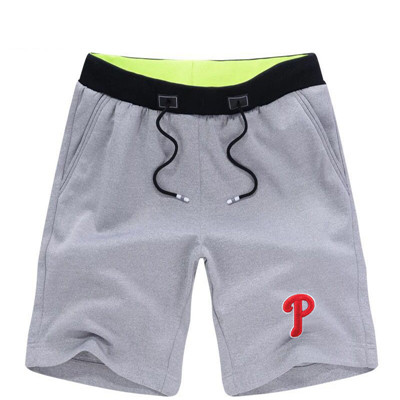 Men's Philadelphia Phillies Team Logo Grey Baseball Shorts