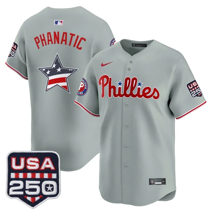 Men's Philadelphia Phillies USA 250 Fourth of July Vapor Premier Limited Jersey PHANATIC