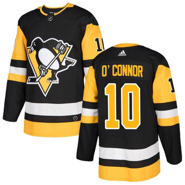 Men's Pittsburgh Penguins #10 Drew O'Connor adidas Home Black Player Jersey Stitched