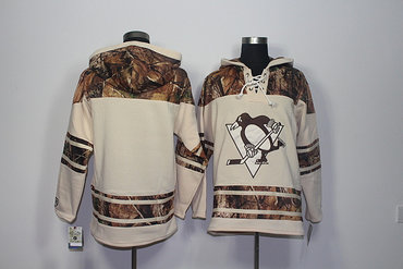 Men's Pittsburgh Penguins Blank Old Time Hockey Natural Realtree Camo Xtra Lacer Hoodie